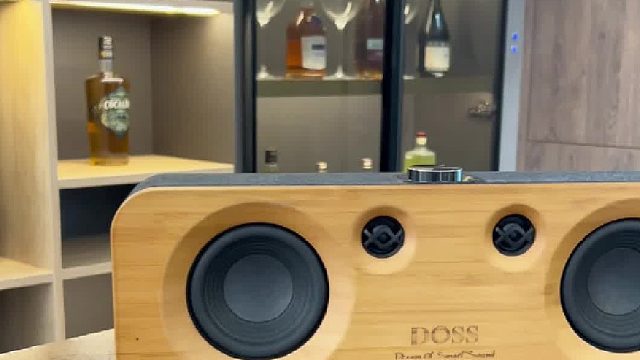 焦虑时 好音质是无声的心灵降噪模式 DOSS声浪原木蓝牙音箱