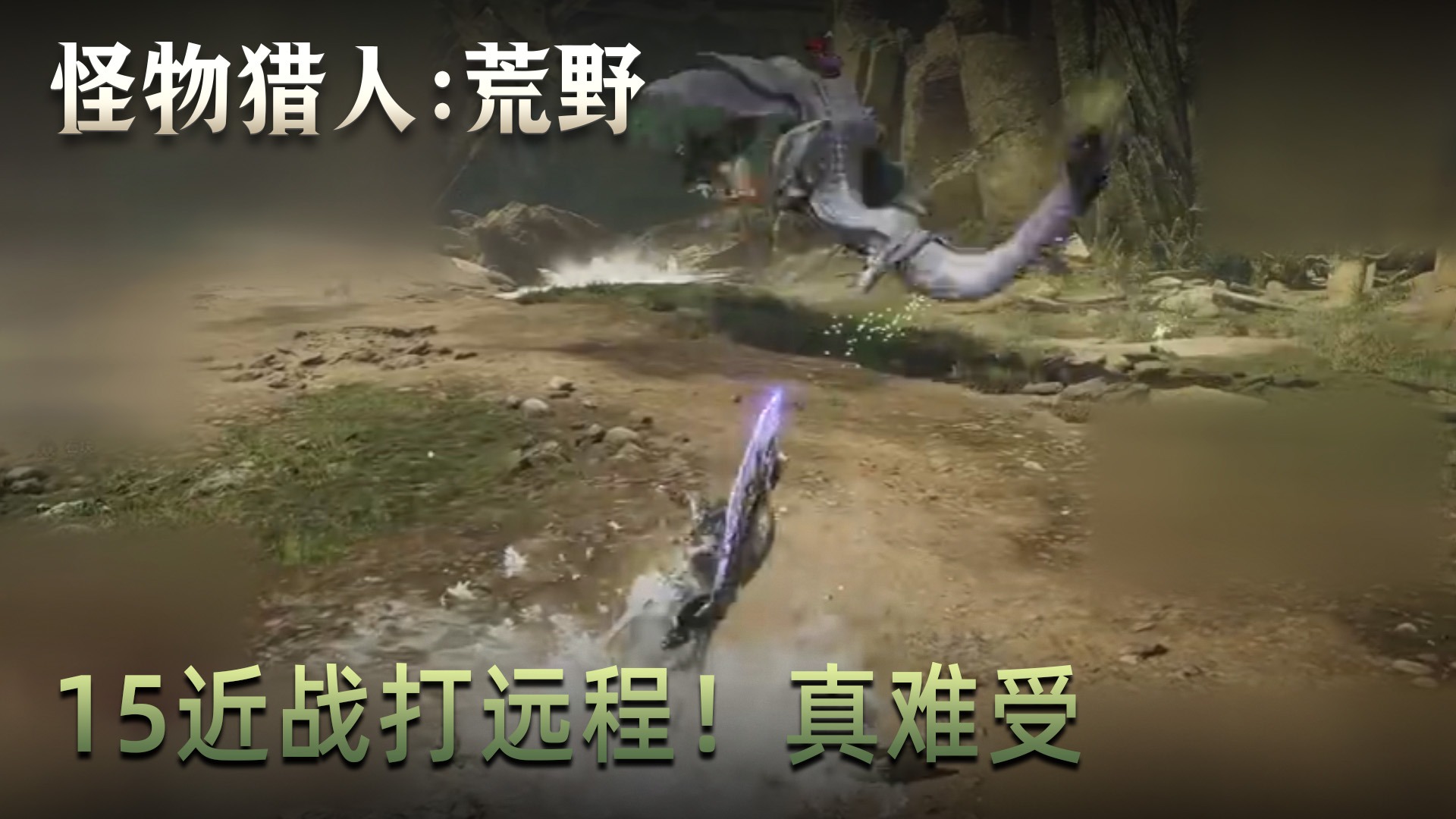 董小飒《怪物猎人：荒野》实况第十五集：近战打远程！真难受