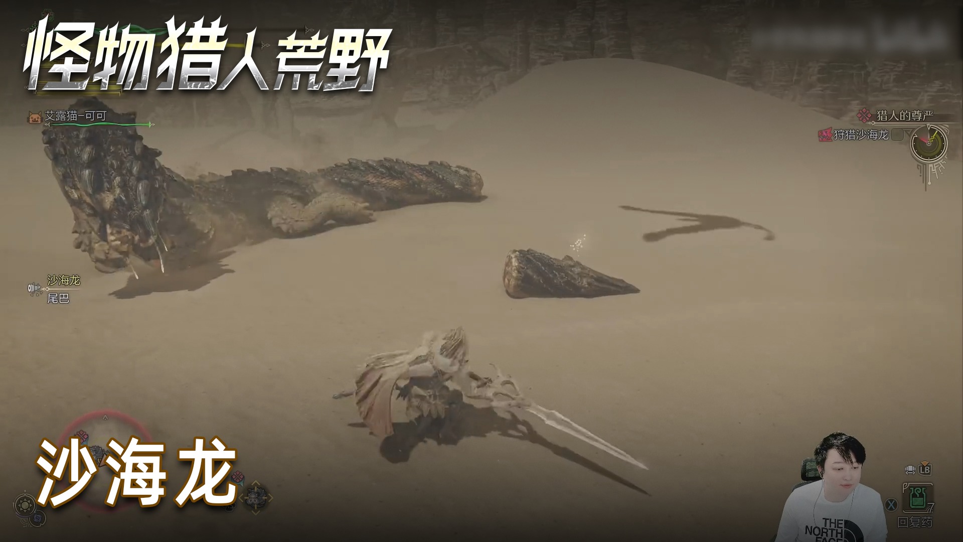 小宇《怪物猎人：荒野》实况第五集：沙海龙