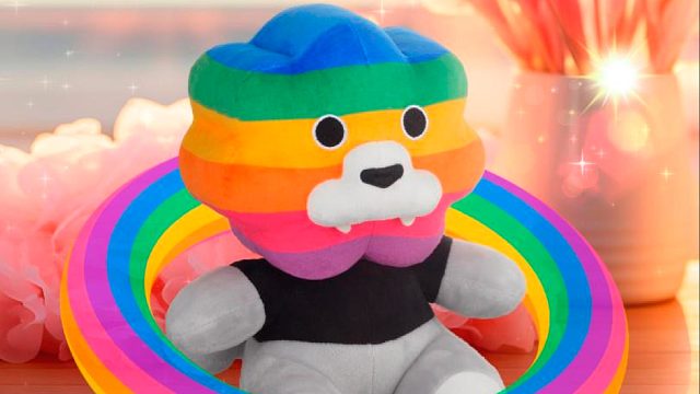 大人也要玩玩具，春夏秋冬抱彩虹，彩虹狮花湾毛绒玩具