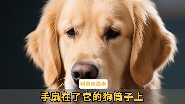 狗：对不起，我用脸打到你的手了