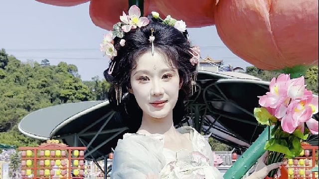 春暖花开，踏青赏花正当时；花神邀您来东莞观音山游园互动，欢度美好的假日时光