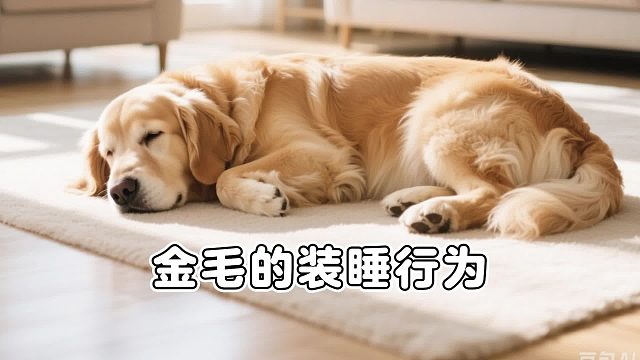 金毛有多会装睡？看完真的不能不佩服