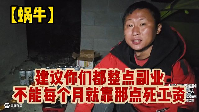 【蜗牛】建议你们都整点副业，不能每个月就靠那点死工资！
