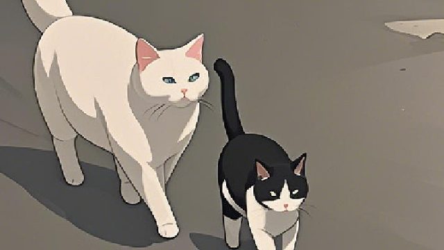 猫妈妈把小猫托付给人类后....