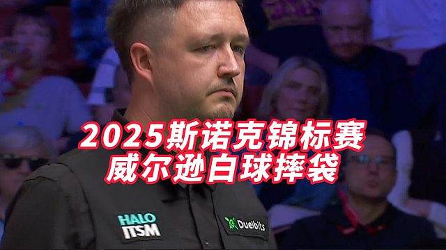 2025斯诺克锦标赛，威尔逊白球摔袋