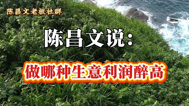 做哪种生意利润醉高