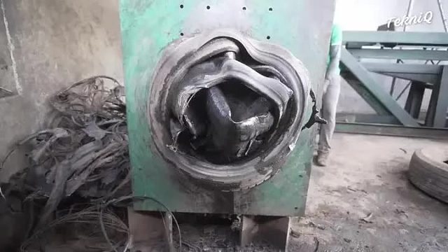 轮胎变废为宝全过程