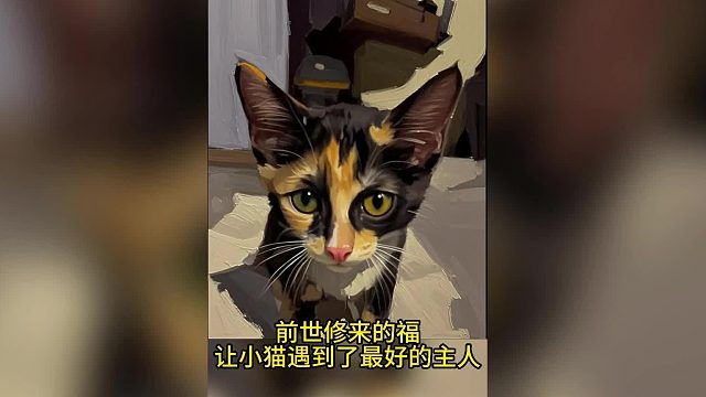 在大雨中救下的可怜小猫