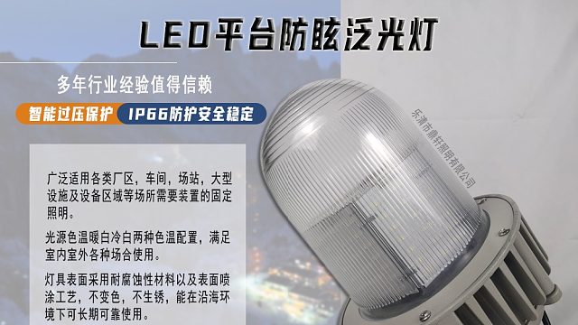 NFC9180防爆防眩泛光灯 50W100W车间仓库LED弯杆护栏三防平台灯