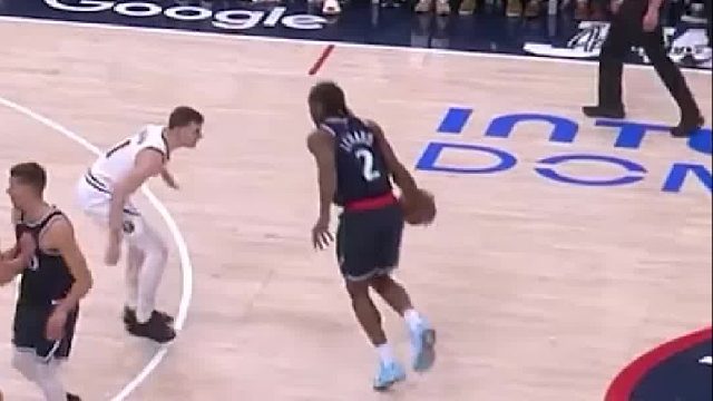 快船117-83掘金，小卡21分11板，今年剑指总冠军