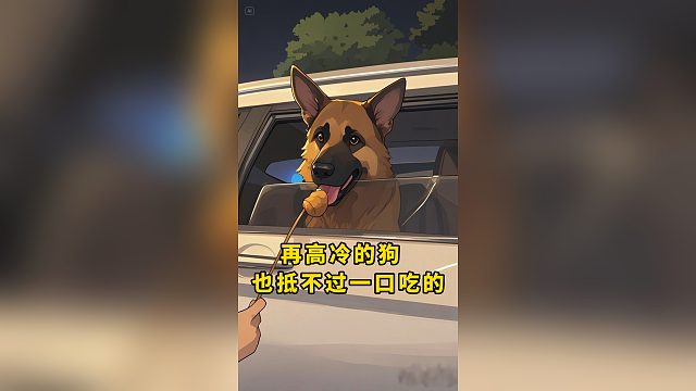 再高冷的狗，都顶不住一口吃的！