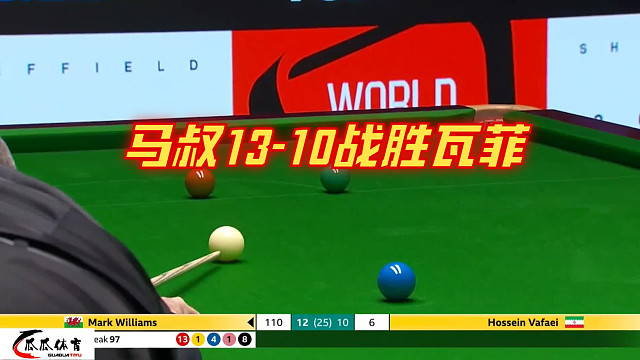 2025斯诺克世锦赛：马叔13-10战胜瓦菲，晋级8强！