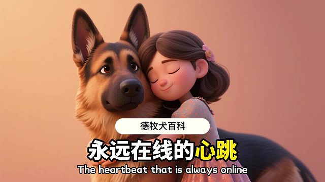 德牧用一生来践行，对你笨拙的浪漫！