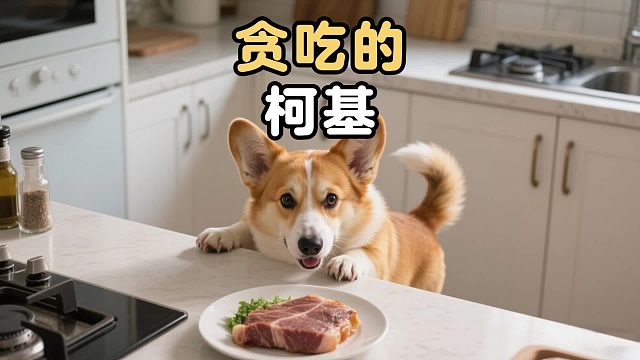 贪吃的柯基，腿到用时方恨短