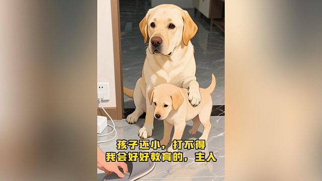 护犊子的狗狗
