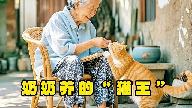 猫咪这大体格子，不愧是奶奶养大的
