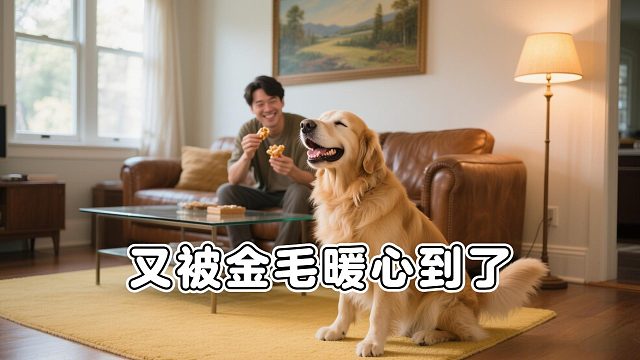 盘点金毛的治愈时刻，暖暖的，很贴心
