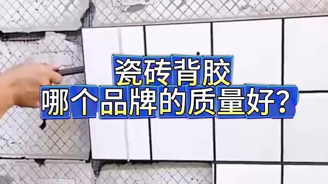 瓷砖背胶哪个品牌的质量好？