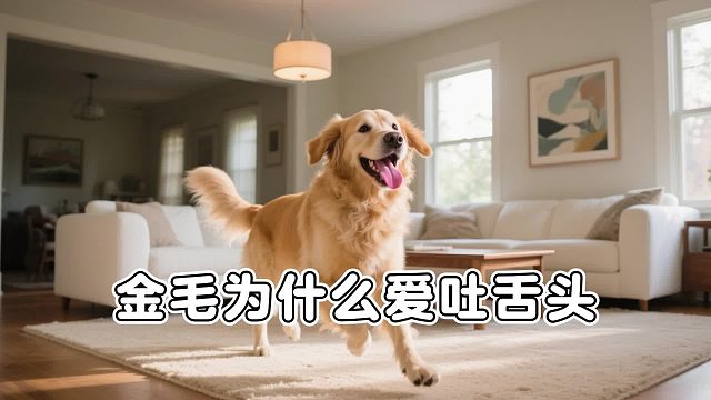 金毛吐舌头，可不只是因为热