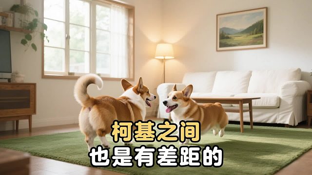 柯基之间亦有差距，同是小短腿，但是不同命