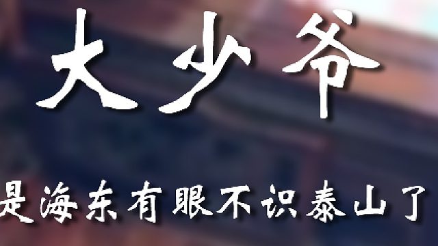 这个是真少爷啊