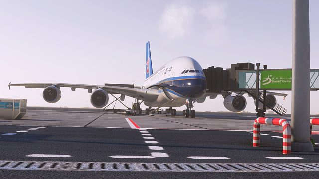 南航空客A380降落马斯喀特国际机场