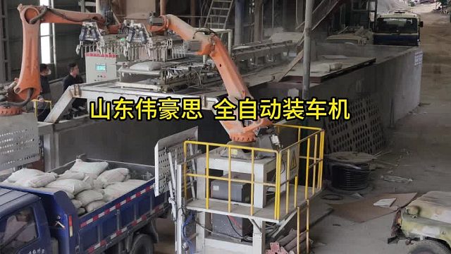 浇筑料自动装车机器人 安徽全自动装车机供应 山东伟豪思