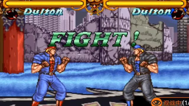 格斗双截龙·都灵顿发射气波完美拿下两局