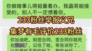 233粉絲批判義兄背刺ZKL，有毛回應(yīng)233粉絲