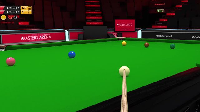 ShootersPool 斯诺克Rasson最高难度147满分杆，一杆清台。