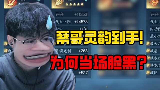 蔡哥灵韵到手！为何当场脸黑？