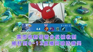 蘭陵王天花板露雪收割小喬信譽分翻車，反遭針對2-12破防痛哭