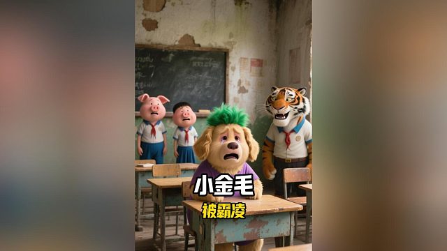 小金毛在学校被霸凌，妈妈也不信它！