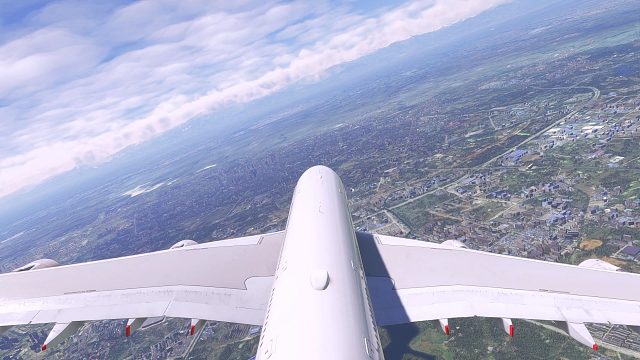 南航空客A380降落成都双流国际机场