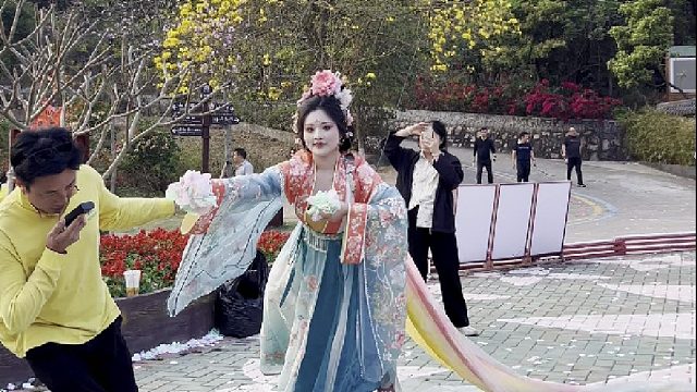 美若天仙，东莞观音山体验飞天威亚，实现一个飞天梦