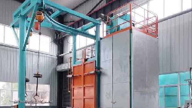 汽车桥架附件清理用抛丸机 吊钩式抛丸机 铸造件表面处理抛丸机