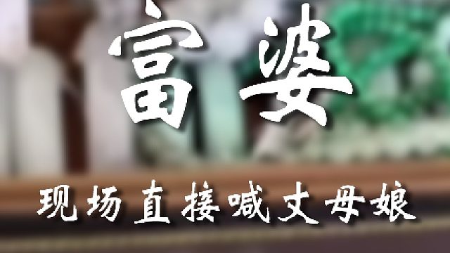 这丈母娘太有实力了