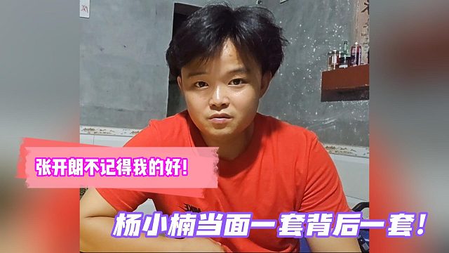 四皇子控诉张开朗杨小楠！不记得我的好！当面一套背后一套！