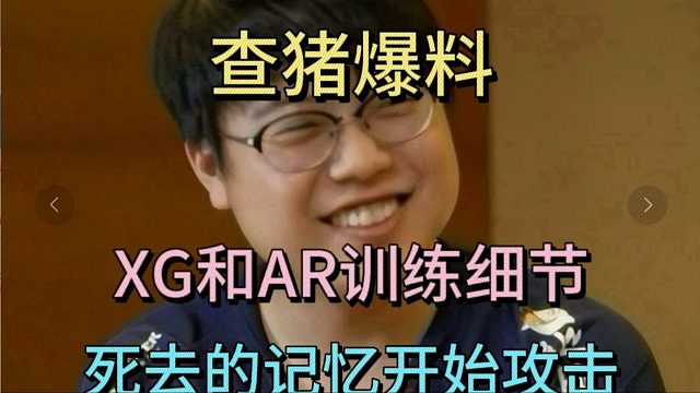 查猪爆料，XG和AR的训练细节，死去的记忆开始攻击我