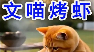 小文喵吃蝦干
