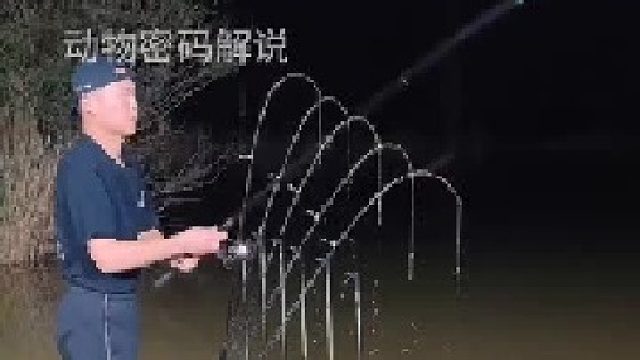 男子的钓鱼技术真是太高明了