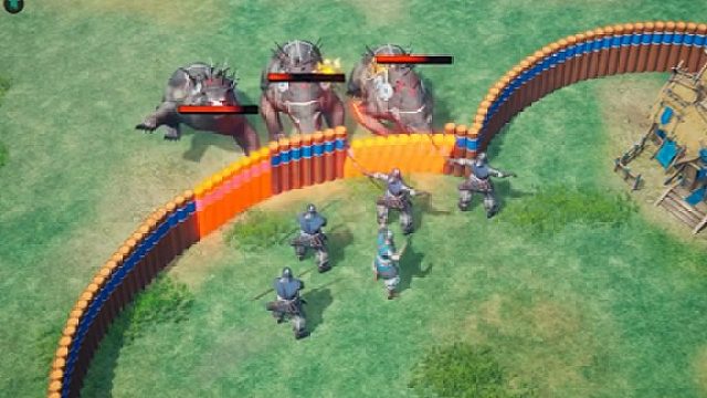 修复兵营召唤弓箭手出发战斗