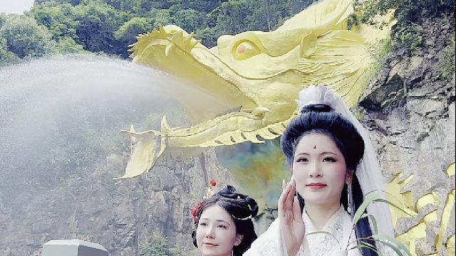 这一次，陪着家人来东莞观音山许愿接福，心想事成