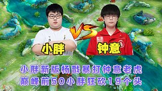 小胖紅刀楊戩暴打鐘意老虎，狂砍19個(gè)頭鐘意直呼這才是版本答案