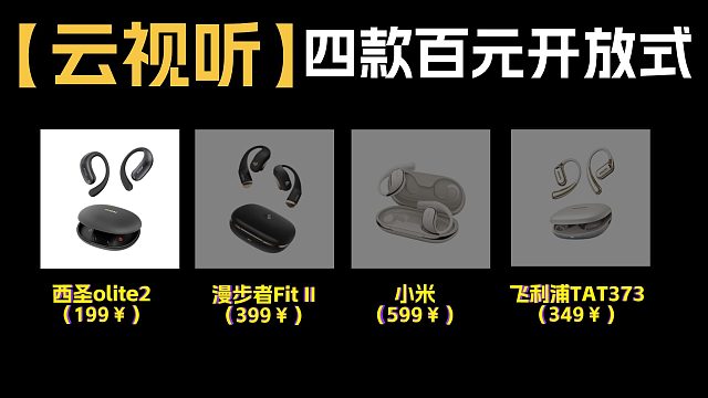 平价也能卷音质？热门开放式耳机盲听评测来了！
