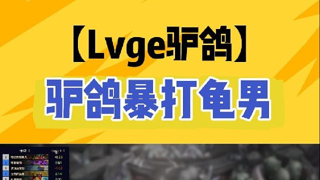 驴鸽暴打龟男？