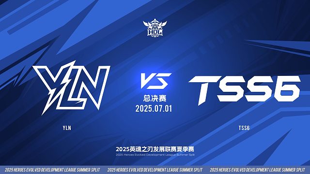 2025HDL发展联赛夏季赛 ｜7月1日 总决赛 YLN VS TSS6 第二局 英魂之刃