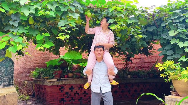 媳妇要吃洋丝瓜，老公知道后，立马改变了做法