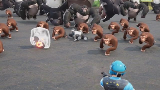 在环岛防区阻击变异猿